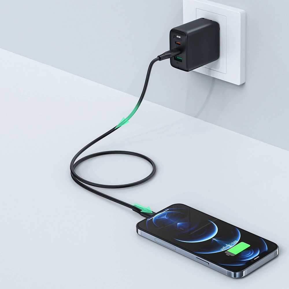 USB MFI laidas Acefast C3-01, USB-C do Lightning, 30 W, 1,2 m (juodas)