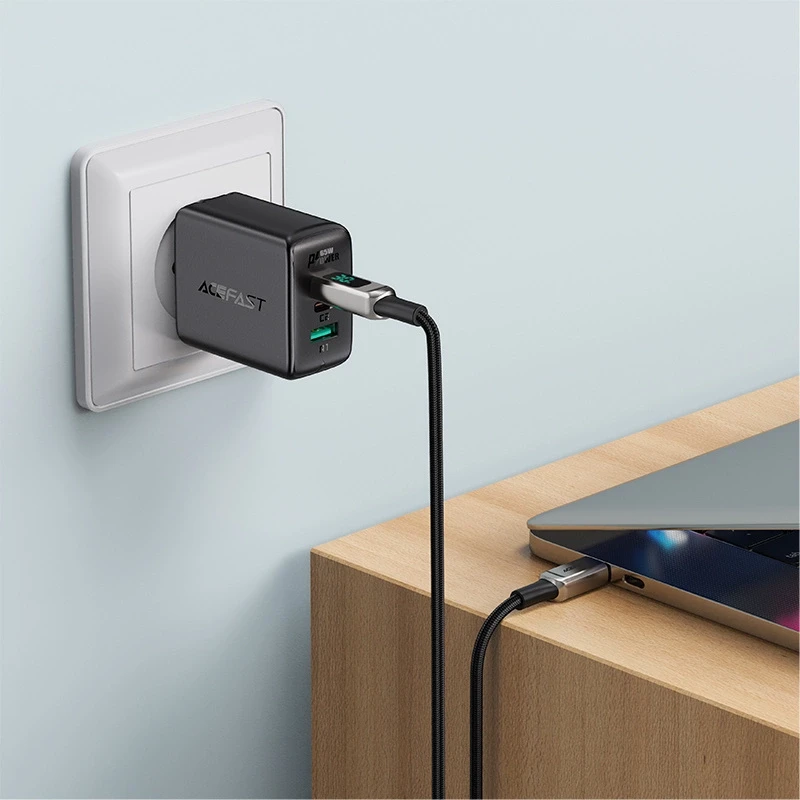 USB laidas Acefast C6-01 MFi PD30W USB-C to Lightning 1.2m juodas