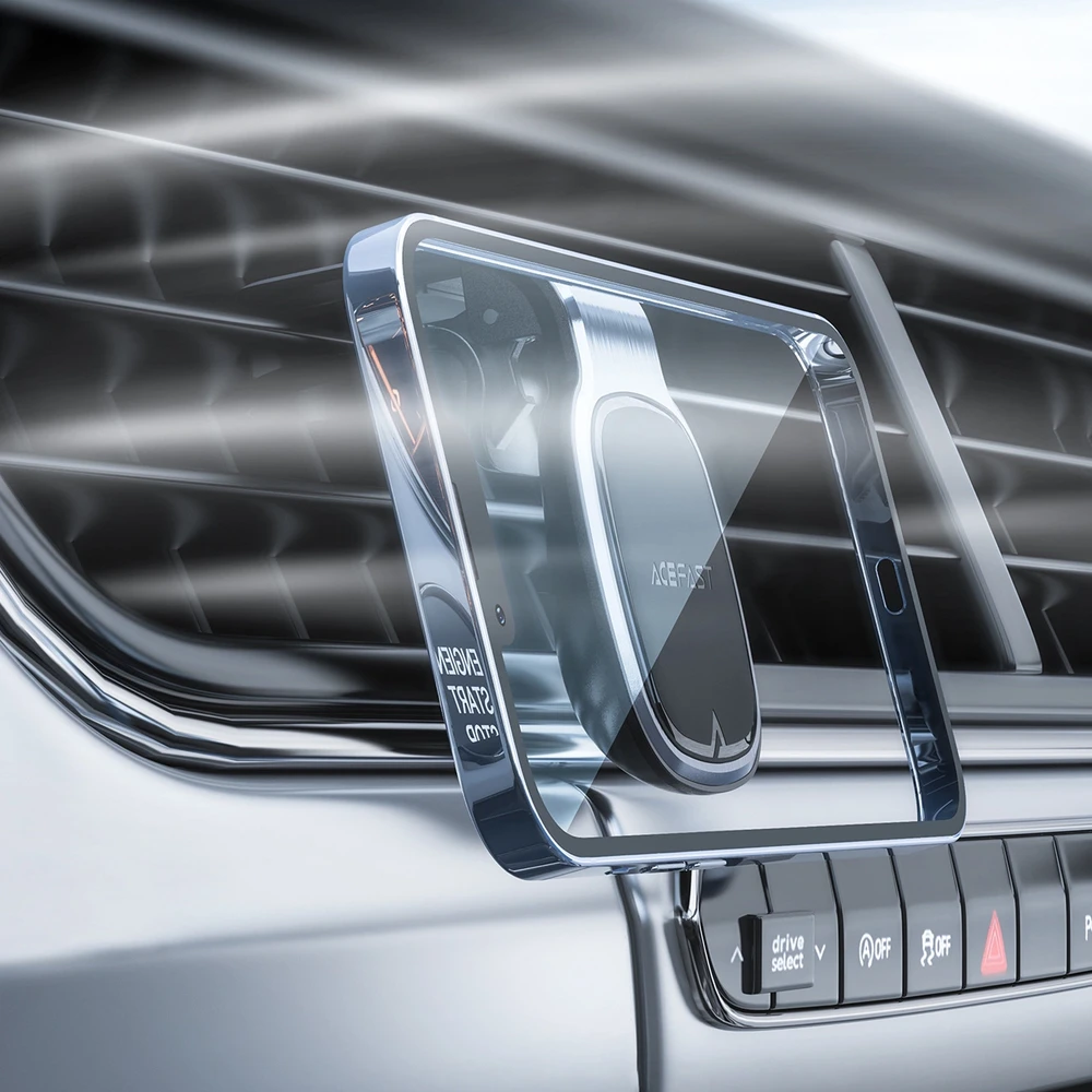 Automobilinis telefono laikiklis Acefast D16, tvirtinamas ant ventiliacijos grotelių, magnetinis