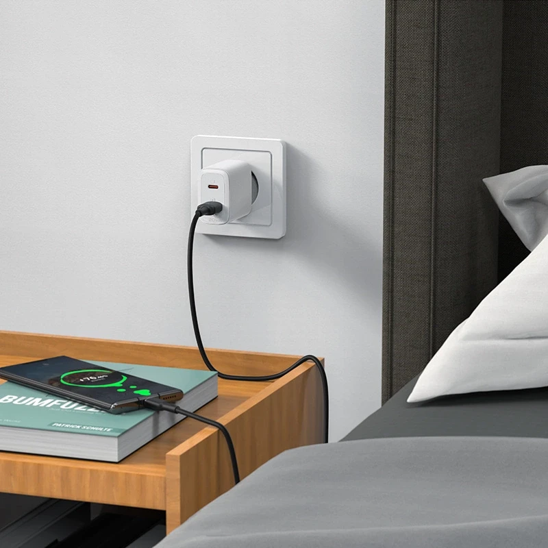 Įkroviklis buitinis Acefast A25 PD20W Type-C/USB-A baltas