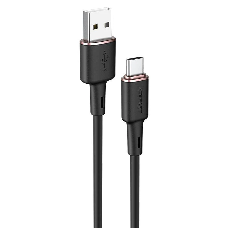 USB laidas Acefast C2-04 USB-A į USB-C 1.2m juodas