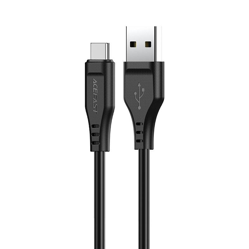 USB-C – USB-C UGREEN Acefast C3-04 1.2 m, 60 W (juoda)