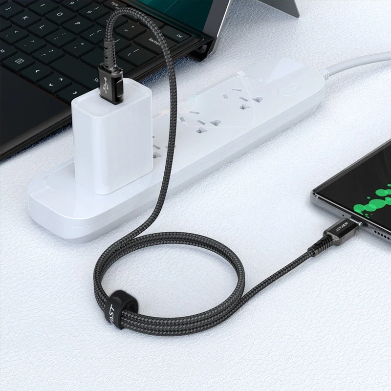 USB-C ir USB-C laidas 1.2 m Acefast C1-04 (juodas)