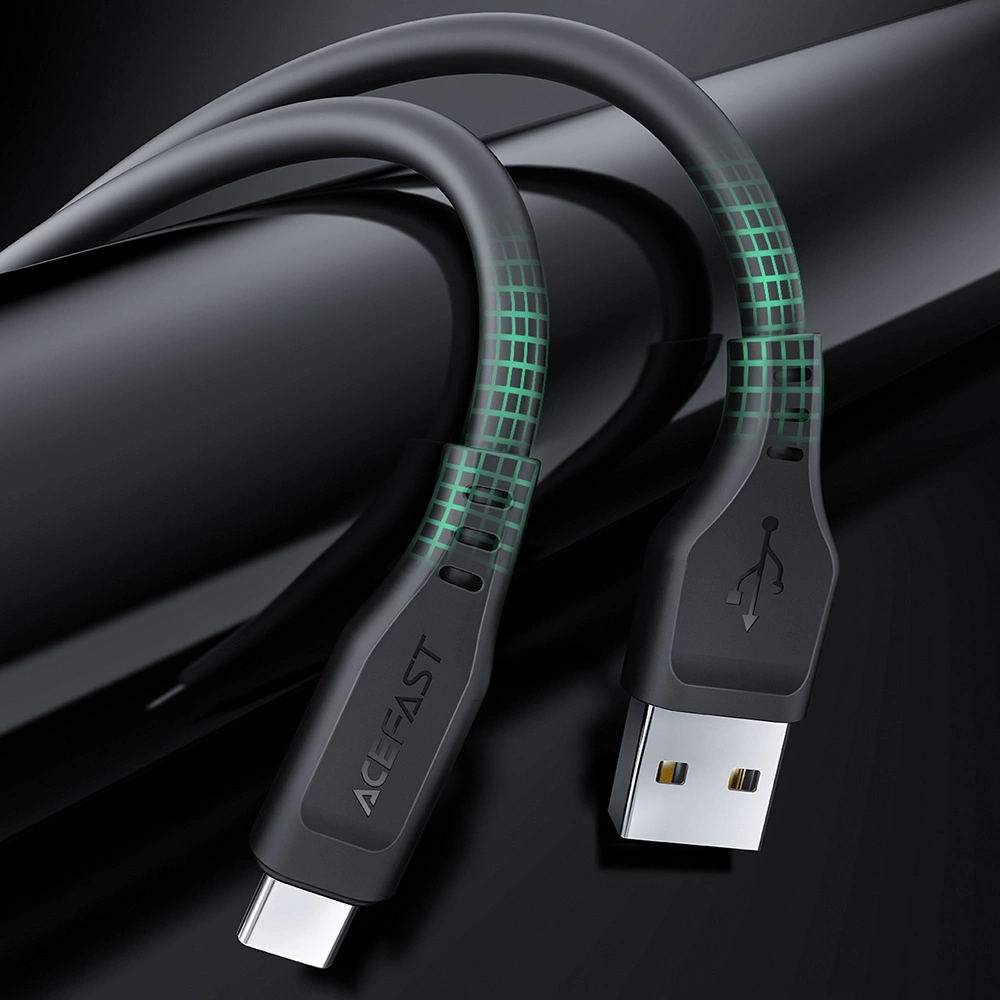 USB-C – USB-C UGREEN Acefast C3-04 1.2 m, 60 W (juoda)