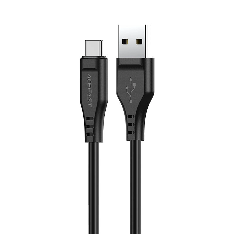 USB-C – USB-C UGREEN Acefast C3-04 1.2 m, 60 W (juoda)