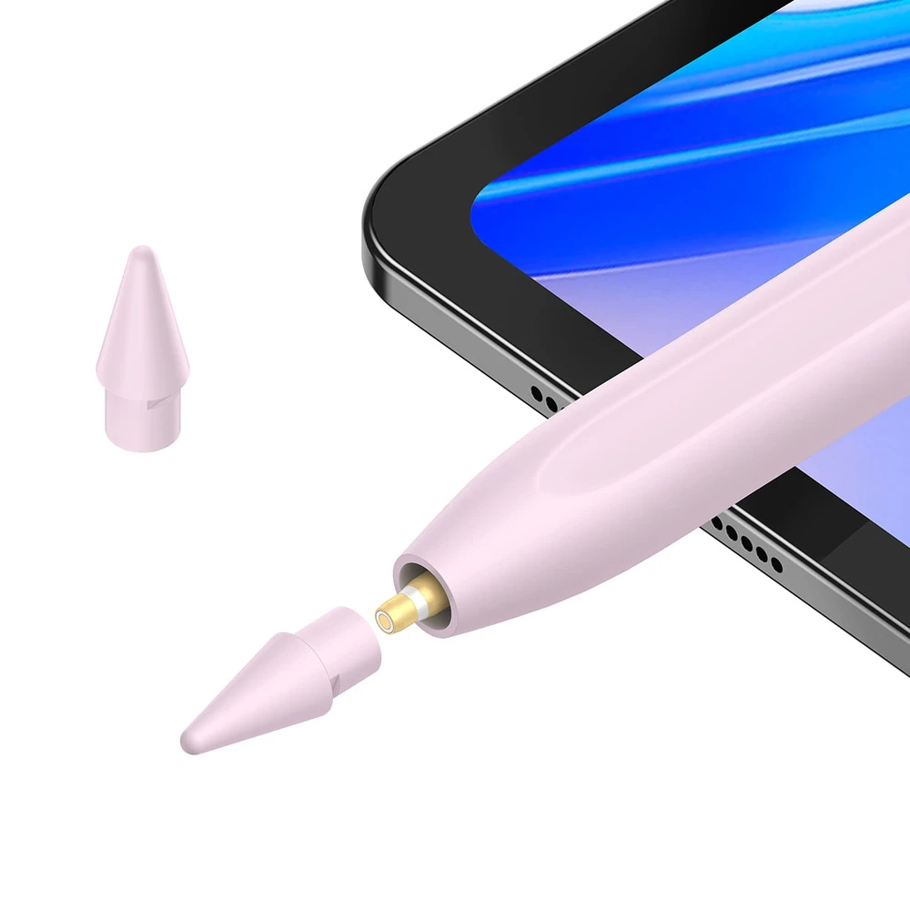 Belaidžio įkrovimo rašiklis telefonui / planšetiniam kompiuteriui Baseus Smooth Writing (rožinė)