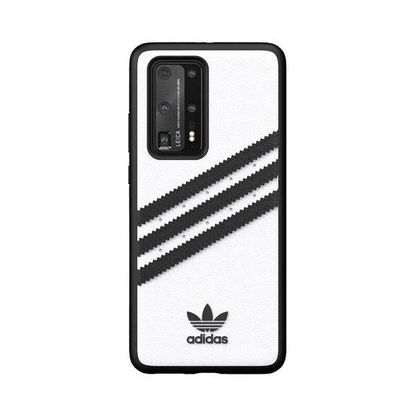 Dėklas Adidas OR Moulded PU SS20 Huawei P40 juodos spalvos baltas 39061