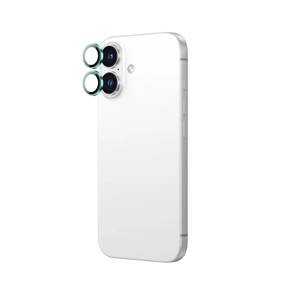 „AmazingThing AR“ aliuminio 2 objektyvų stiklo ir kameros objektyvo rėmelio skirtukas „Apple iPhone 16 / 16 Plus“ – Žalias