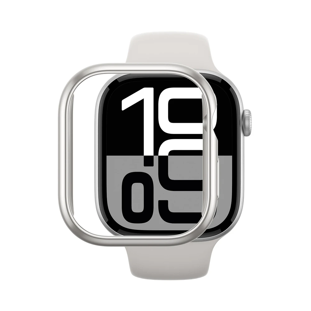AmazingThing Minimal dėklas skirta Watch 46mm – sidabro spalvos