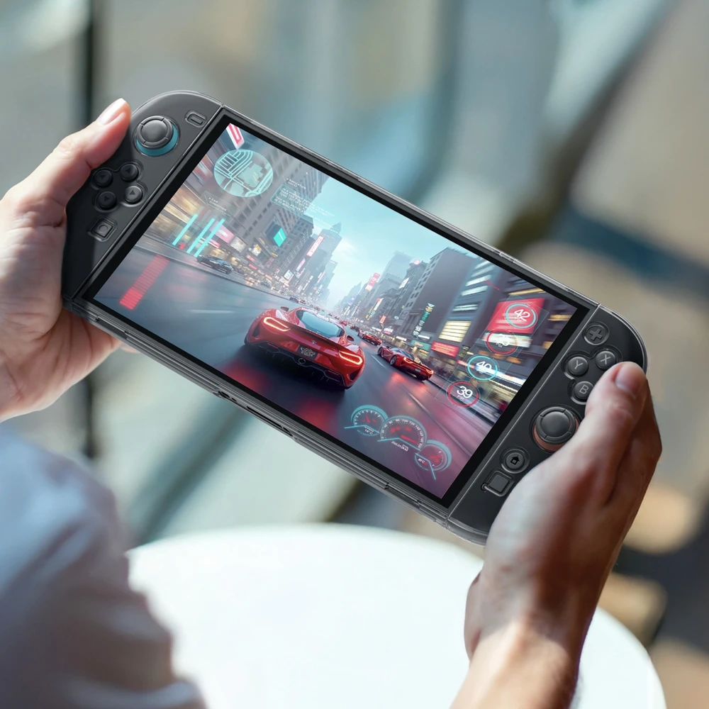 AmazingThing PlayShield Bare dėklas skirtas Nintendo Switch 2 – skaidrus