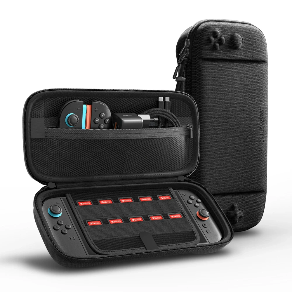 AmazingThing PlayShield EDC apsauginis dėklas skirtas Nintendo Switch 2 – juodos spalvos