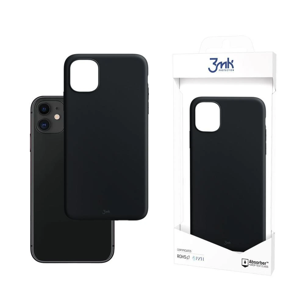 3MK Matt dėklas Apple iPhone 11 juodos spalvos