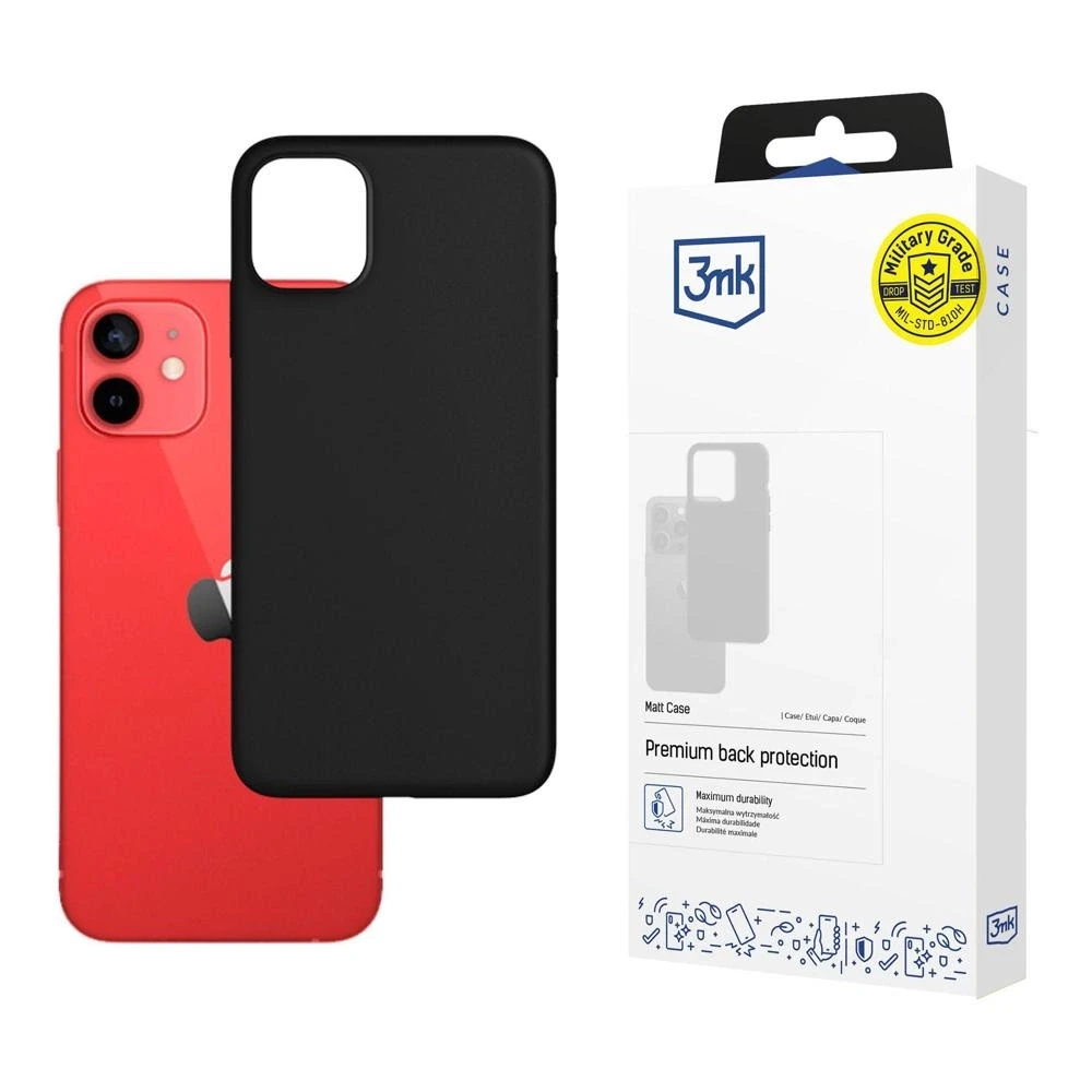 Dėklas 3mk Matt Case Apple iPhone 12 mini juodas