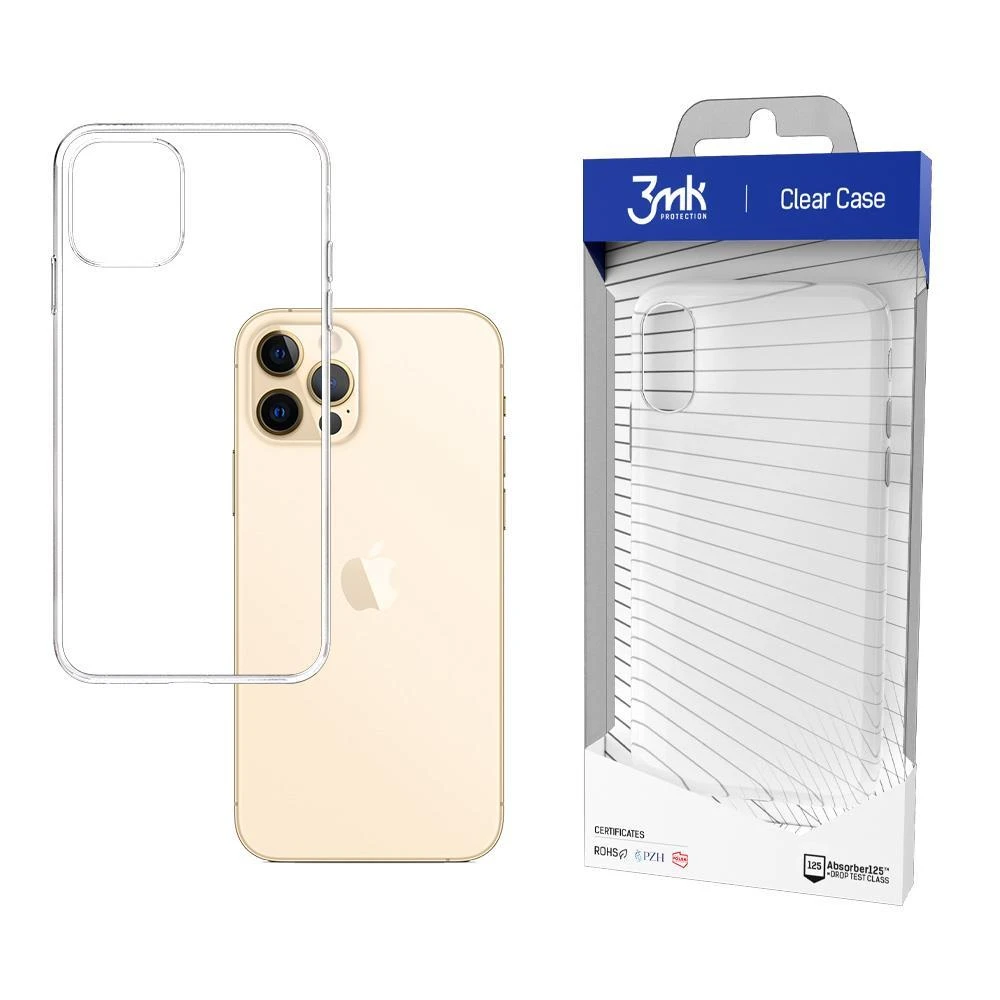 Dėklas 3MK Clear Case 1,2mm Apple iPhone 12 Pro Max