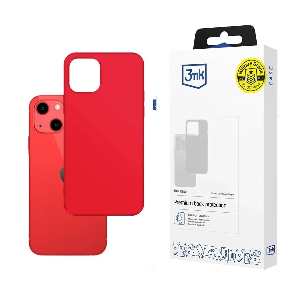 Dėklas Apple iPhone 13 - 3mk Matt Case braškinis