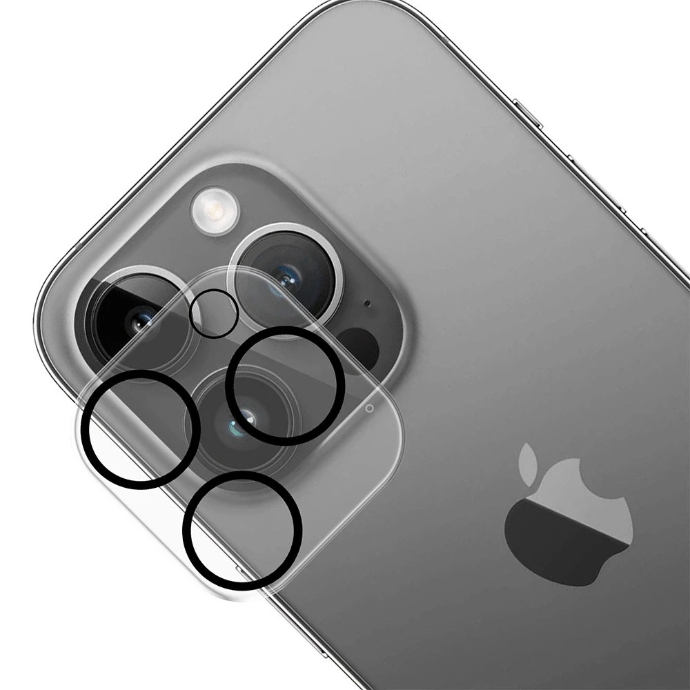 Apsauginis stiklas telefono kamerai Apple iPhone 14 Pro / 14 Pro Max 3MK Lens Protection Pro Full Cover