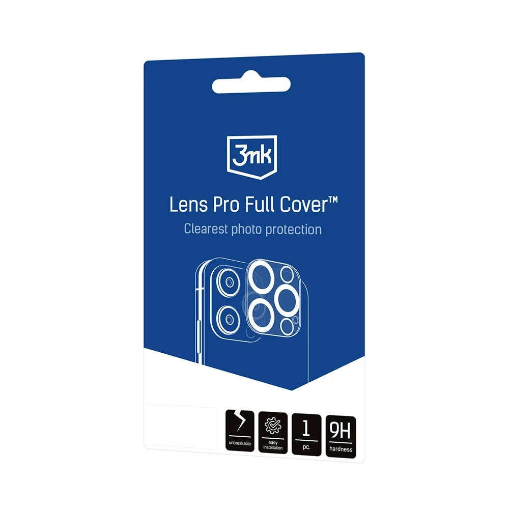 Apsauginis stiklas telefono kamerai Apple iPhone 14 Pro / 14 Pro Max 3MK Lens Protection Pro Full Cover