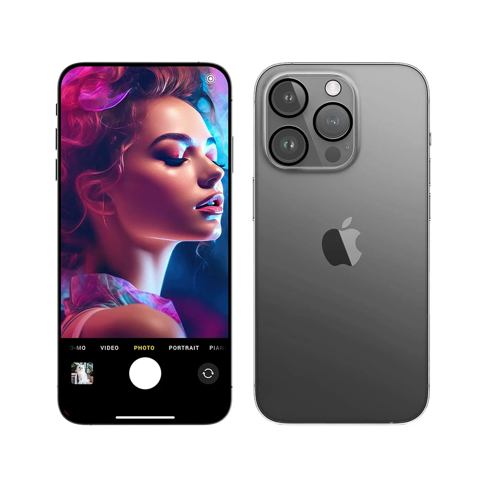 Apsauginis stiklas telefono kamerai Apple iPhone 14 Pro / 14 Pro Max 3MK Lens Protection Pro Full Cover