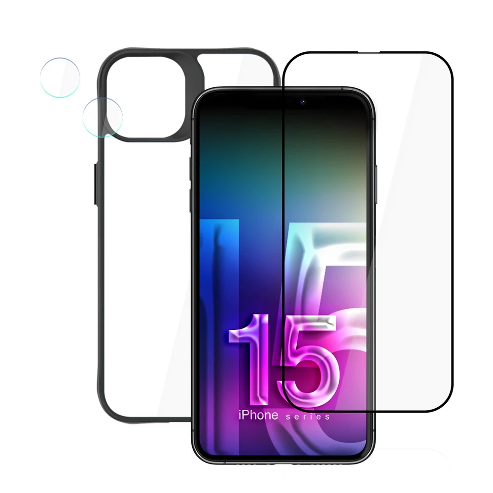 Apple iPhone 15 – 3mk komforto rinkinys 4 viename