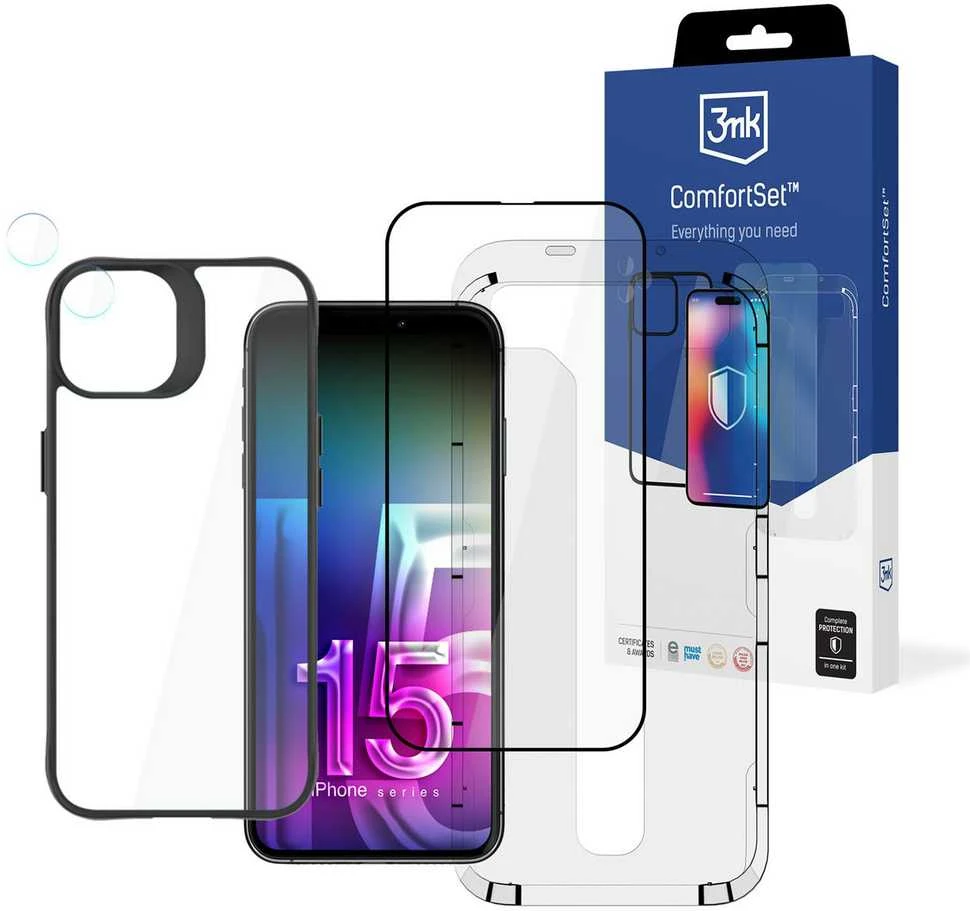 Apple iPhone 15 Plus – 3mk komforto rinkinys 4 viename