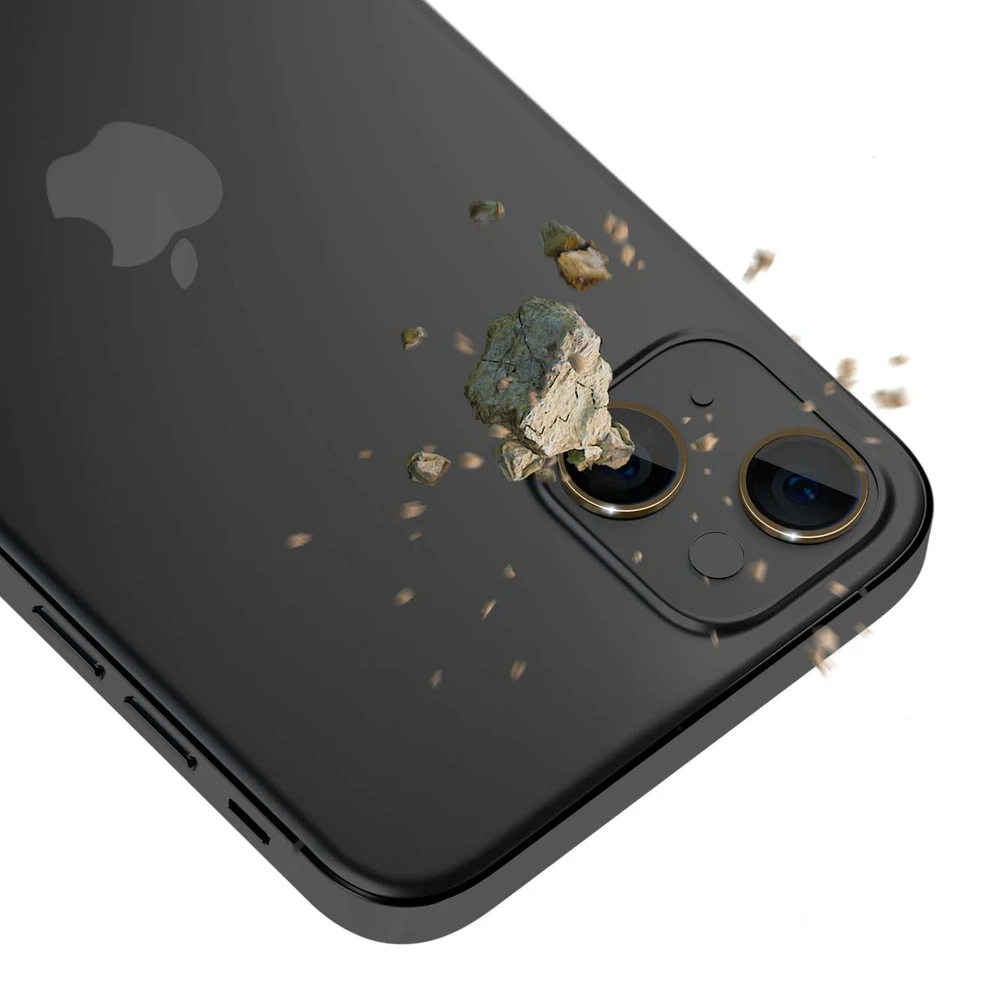 3MK Lens Protection Pro Apple iPhone 15 Plus 6.7" geltona Kameros objektyvo apsauga su tvirtinimo rėmeliu