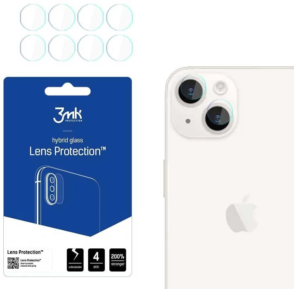 3MK objektyvo apsauga Apple iPhone 15 Plus 6.7" kameros objektyvo apsaugai, 4 vnt.
