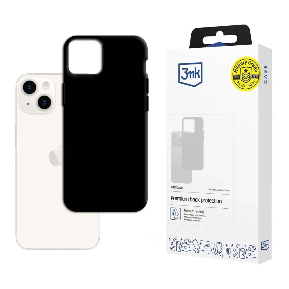 Dėklas 3mk Matt Case Apple iPhone 15 Plus juodas