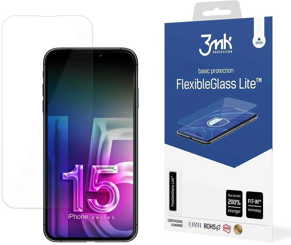 Apple iPhone 15 Pro – 3mk FlexibleGlass Lite™