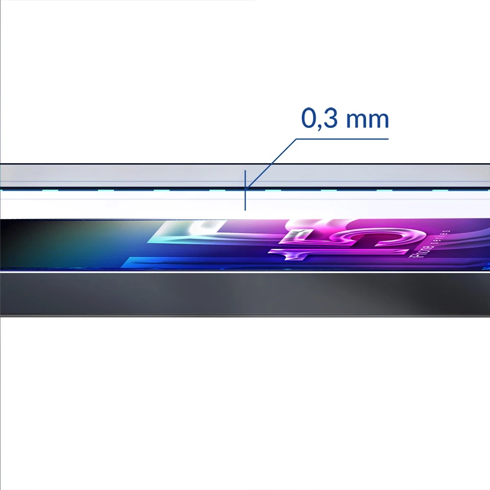 LCD apsauginis stikliukas 3mk Hard Glass Max Lite Apple iPhone 15 Pro juodas