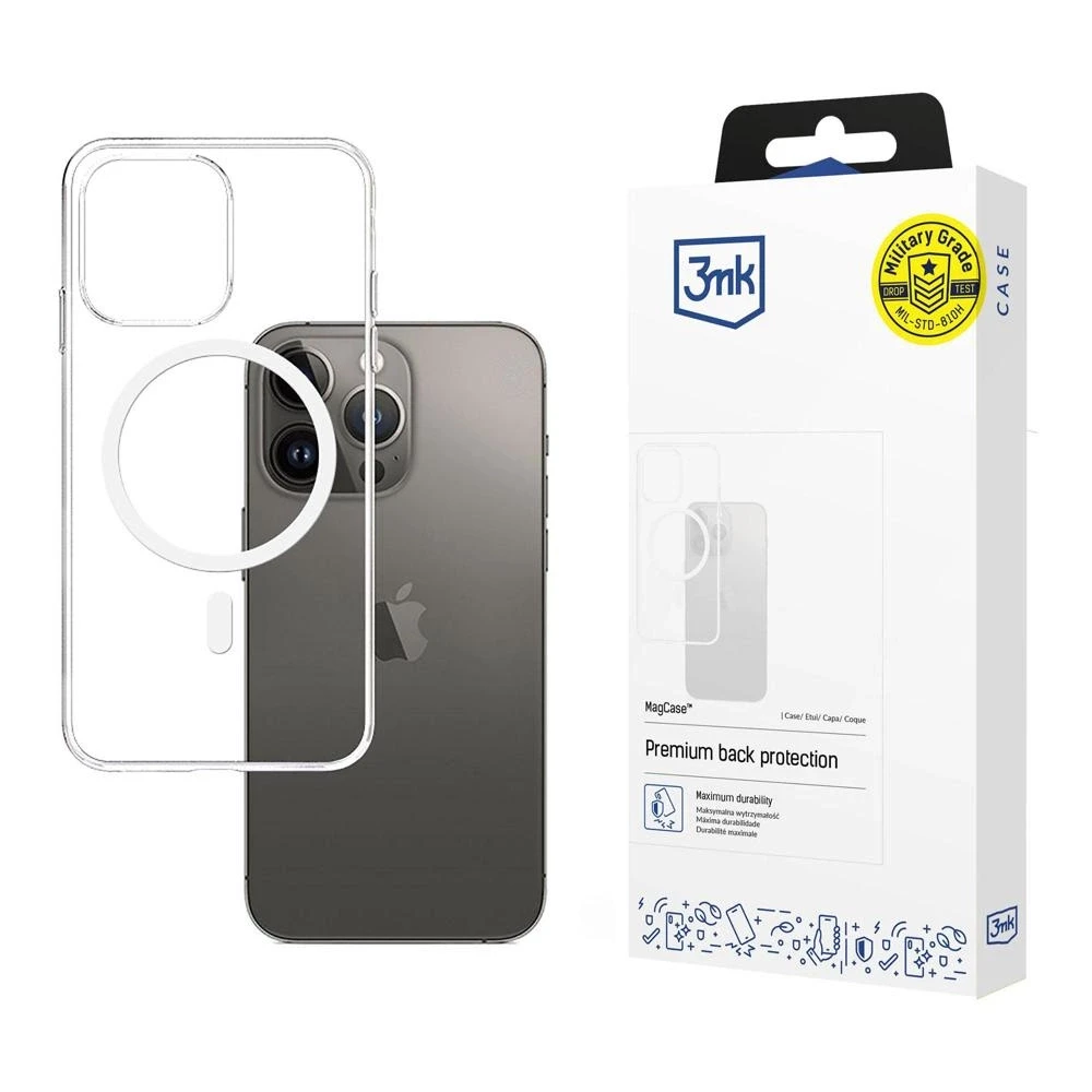 3MK MagCase Apple iPhone 15 Pro 6.1" skaidrus, suderinamas su MagSafe