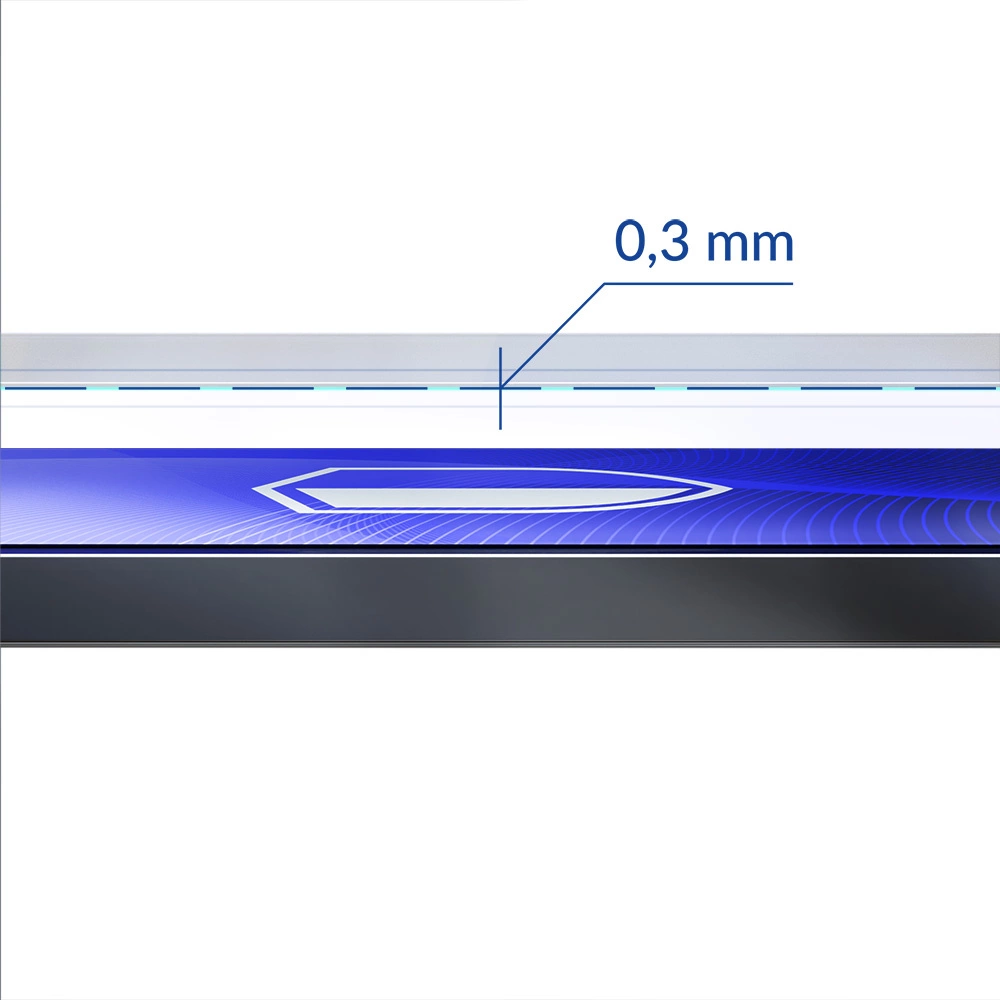 Hibridinis stiklas Apple iPhone 15 Pro Max 3mk lankstus stiklas, hibridinė plėvelė skaidri