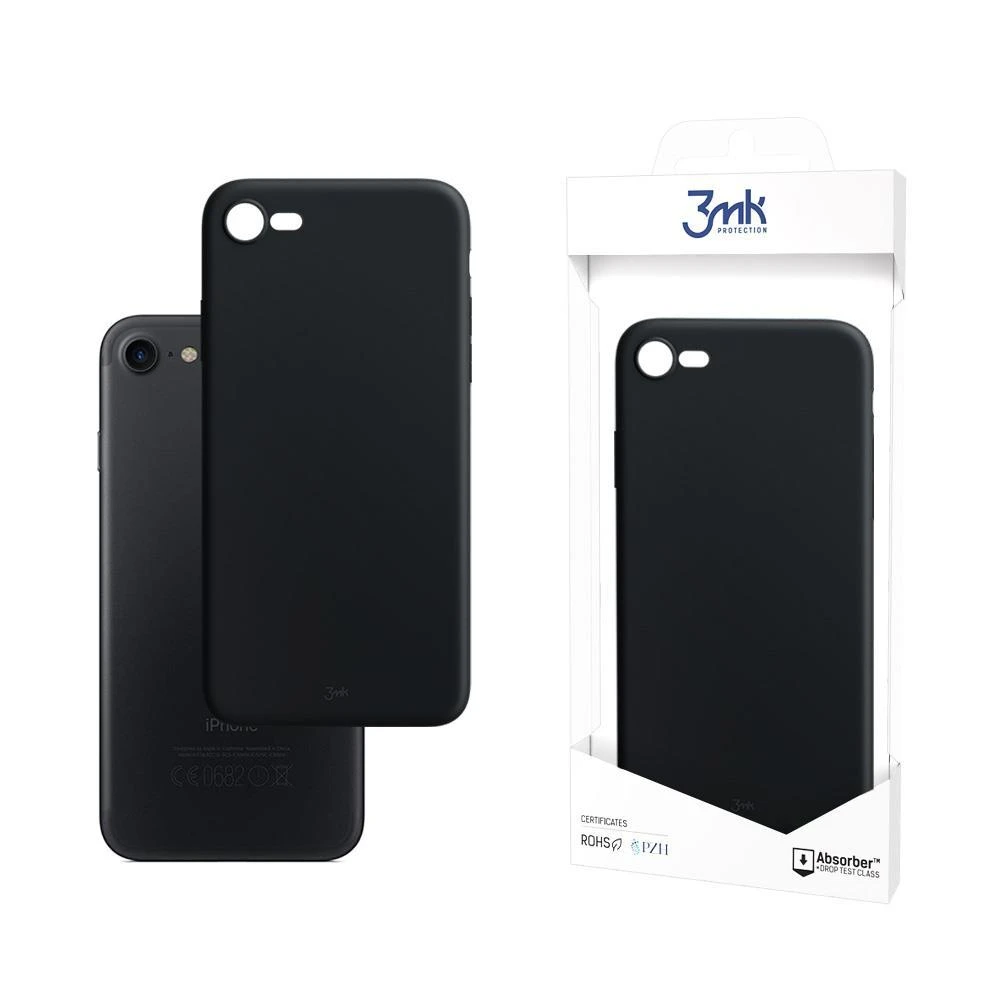 3MK Matt Dėklas Apple iPhone 7/8/SE 2020 / SE2022 juodos spalvos