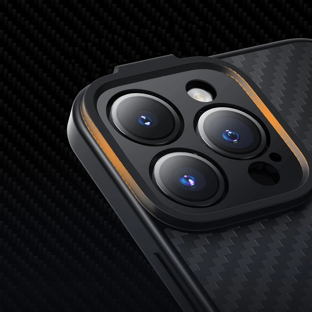 Magnetic Case Baseus Sintetinio pluošto serija, skirta iPhone 14 Pro (juodas)+ grūdintas stiklas + valymo rinkinys