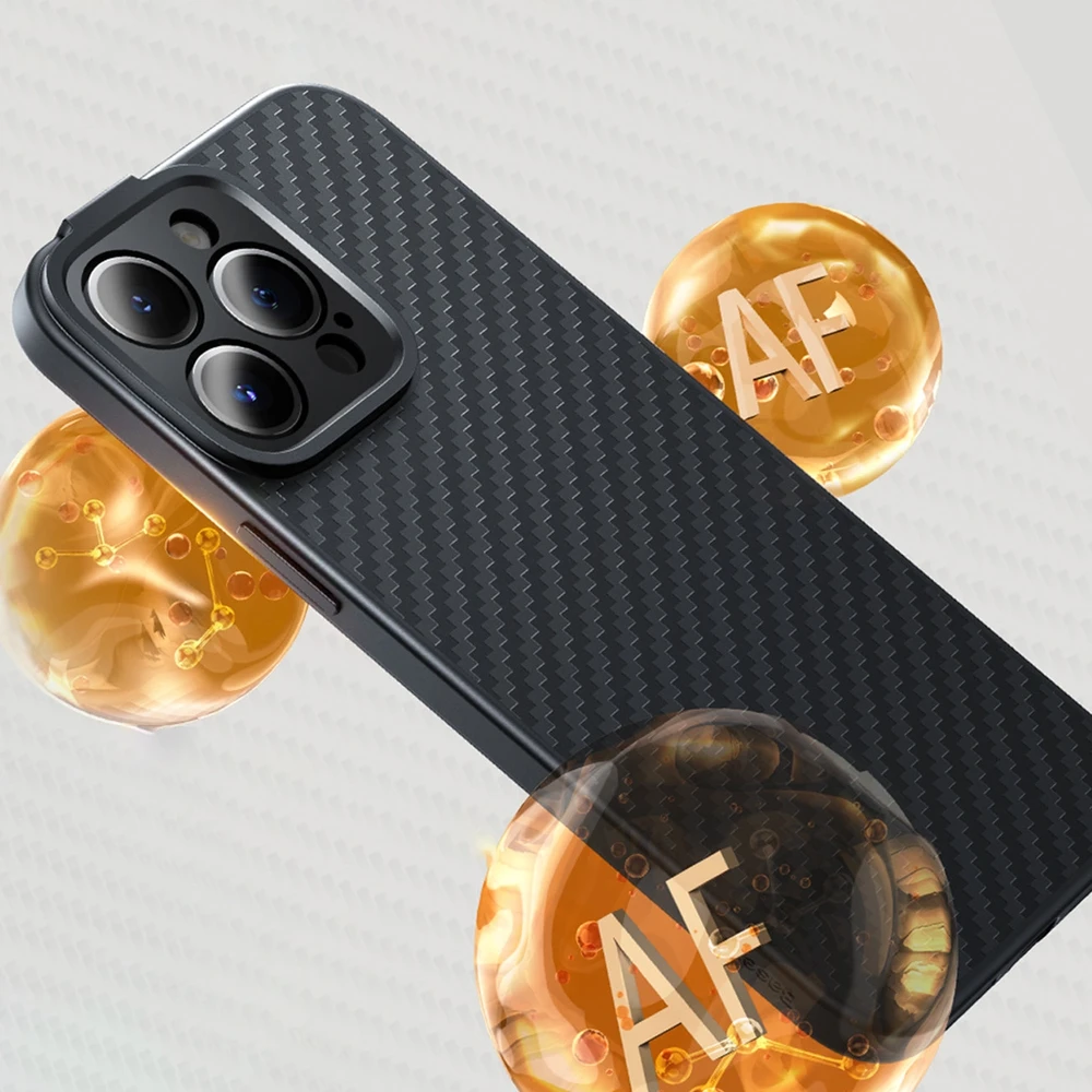 Magnetic Case Baseus Sintetinio pluošto serija, skirta iPhone 14 Pro (juodas)+ grūdintas stiklas + valymo rinkinys