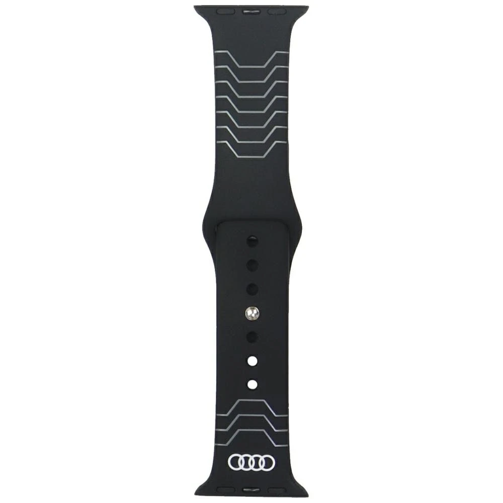 apyrankė Audi Geometric Pattern Silicone Watch apyrankė for Apple Watch 40/41/42mm juodos spalvos