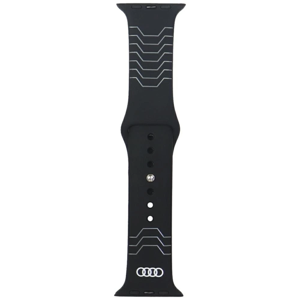 apyrankė Audi Geometric Pattern Silicone Watch apyrankė for Apple Watch 44/45/46/49mm juodos spalvos