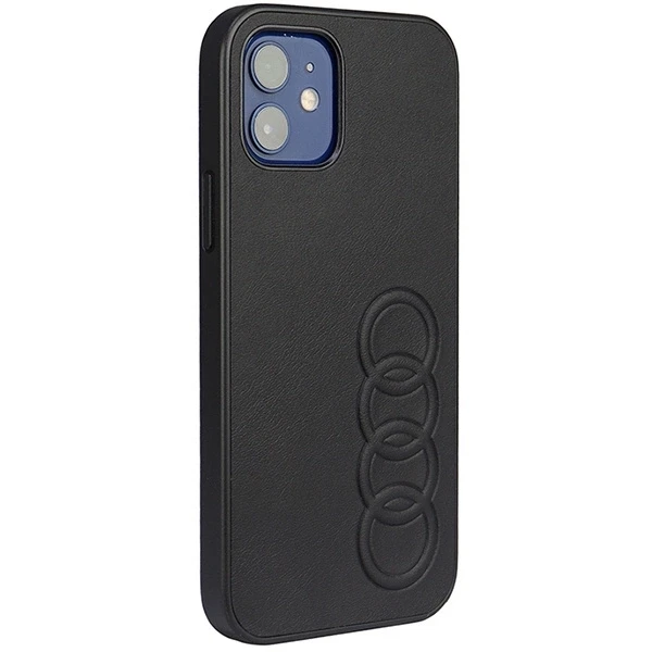 Audi Synthetic Leather Apple iPhone 11 Pro 5.8″ juodos spalvos kietas dėklas AU-TPUPCIP11-TT/D1-BK