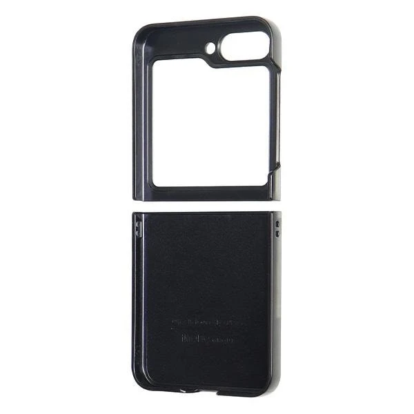 Audi Synthetic Leather MagSafe Z Flip 6 F741 juodos spalvos kietas dėklas AU-TPUPCFlip6-Q5/D1-BK