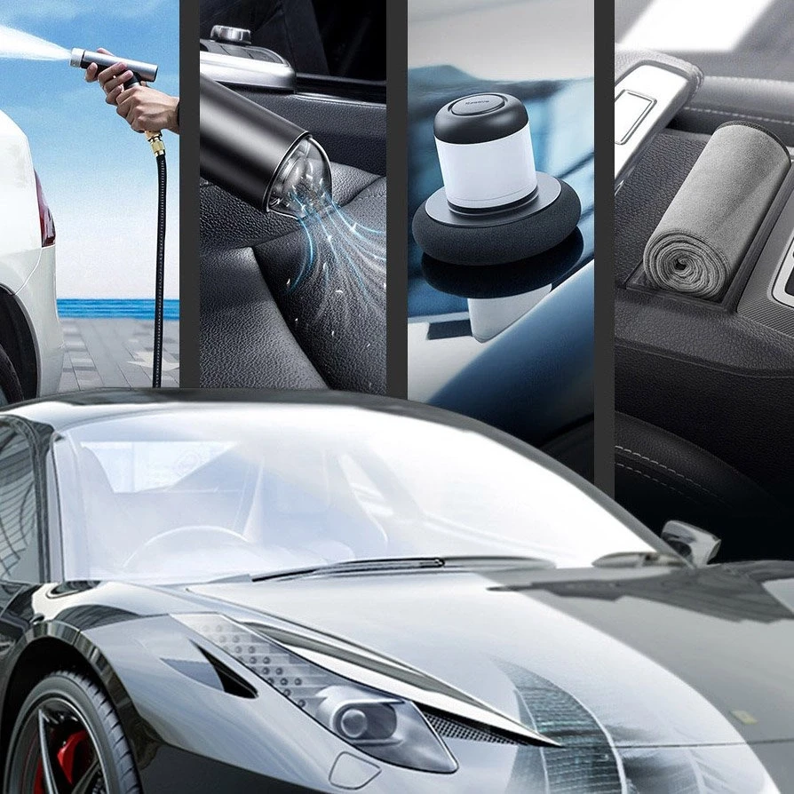 Baseus Easy life automobilių plovimo rankšluostis 40x40 cm 2 vnt, pilkos spalvos