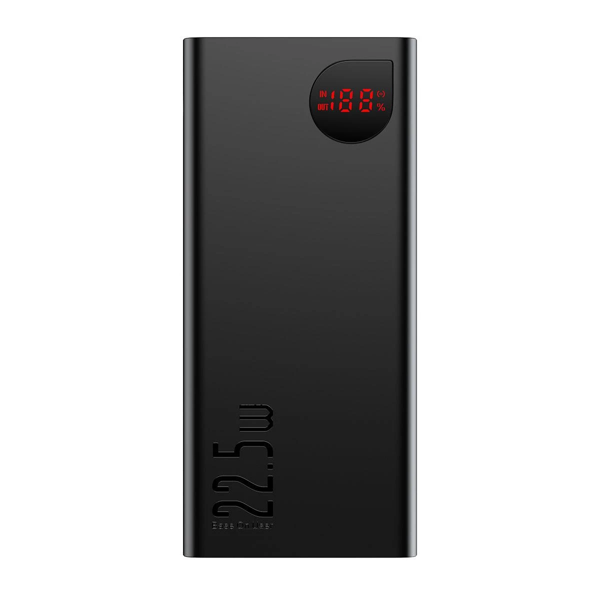LiPo išorinis akumuliatorius (Powerbank) 20000mAh 22.5W su PD3.0 QC3.0 2xUSB + USB C ADAMAN Metal juodas BASEUS