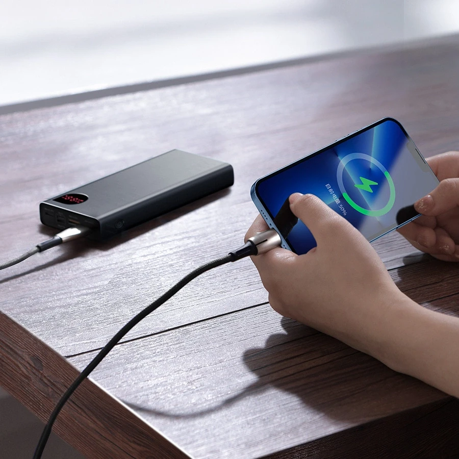 LiPo išorinis akumuliatorius (Powerbank) 20000mAh 22.5W su PD3.0 QC3.0 2xUSB + USB C ADAMAN Metal juodas BASEUS
