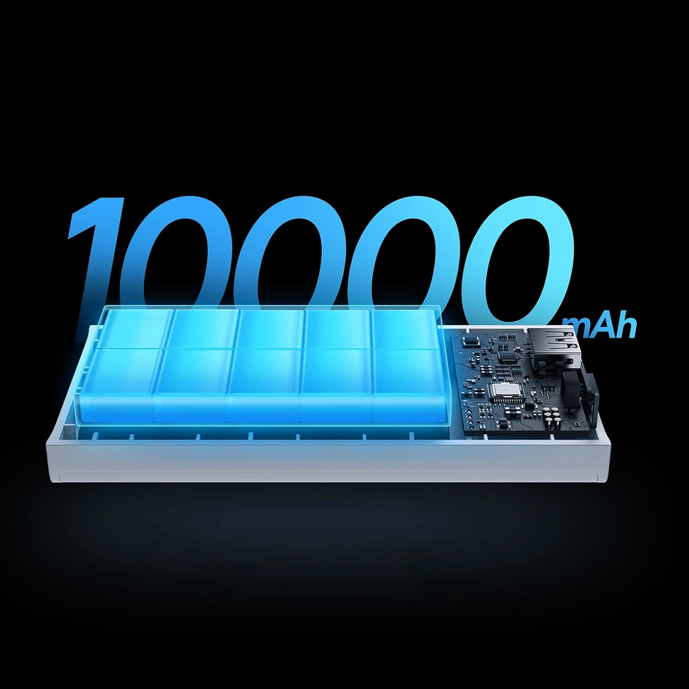 Greitas įkrovimas Power Bank Baseus Adaman2 10000mAh 30W Baltas
