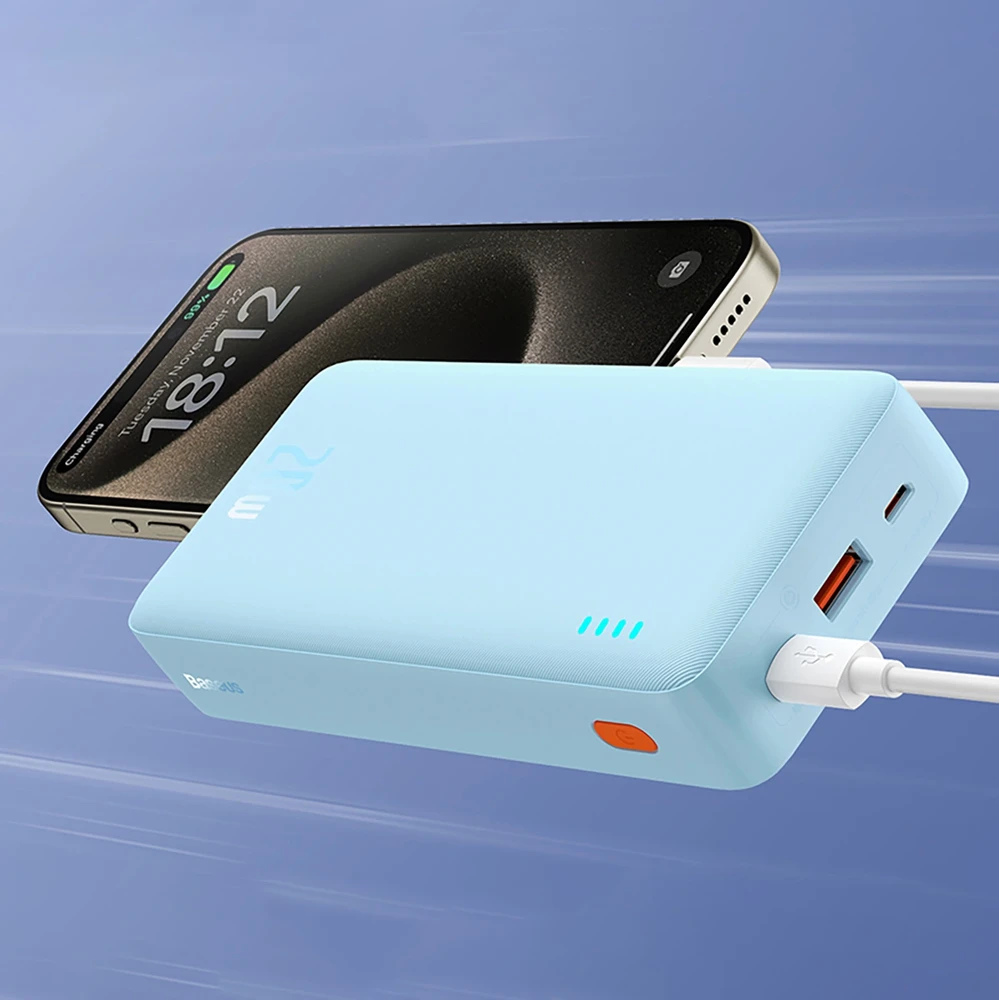 Baseus Airpow 20000mAh 20W maitinimo blokas (mėlynas)