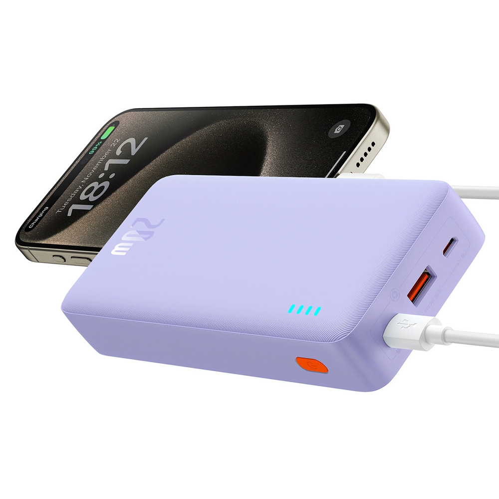 Baseus Airpow 20000mAh 20W maitinimo blokas (violetinė)