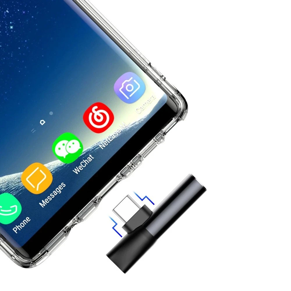 Baseus Audio adapteris L41 USB-C prie 3.5mm AUX lizdo + USB-C - Juodas