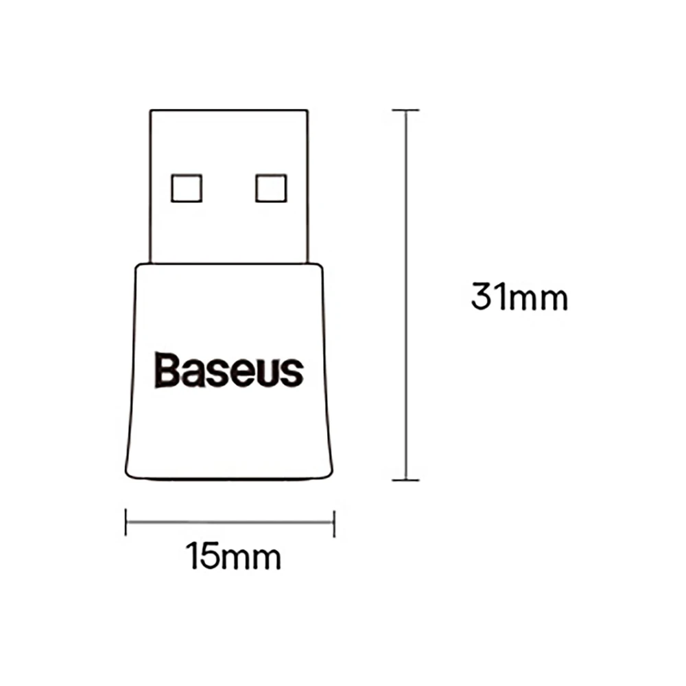 Belaidis adapteris Baseus Juodas BA07