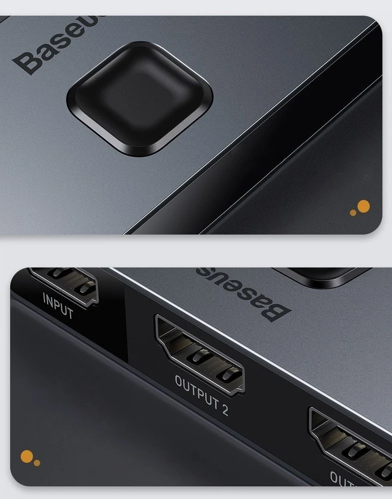 Baseus HDMI 4K dvikryptis perjungėjas (1->2 / 2->1)