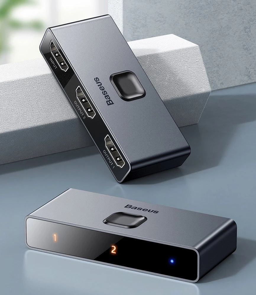 Baseus HDMI 4K dvikryptis perjungėjas (1->2 / 2->1)