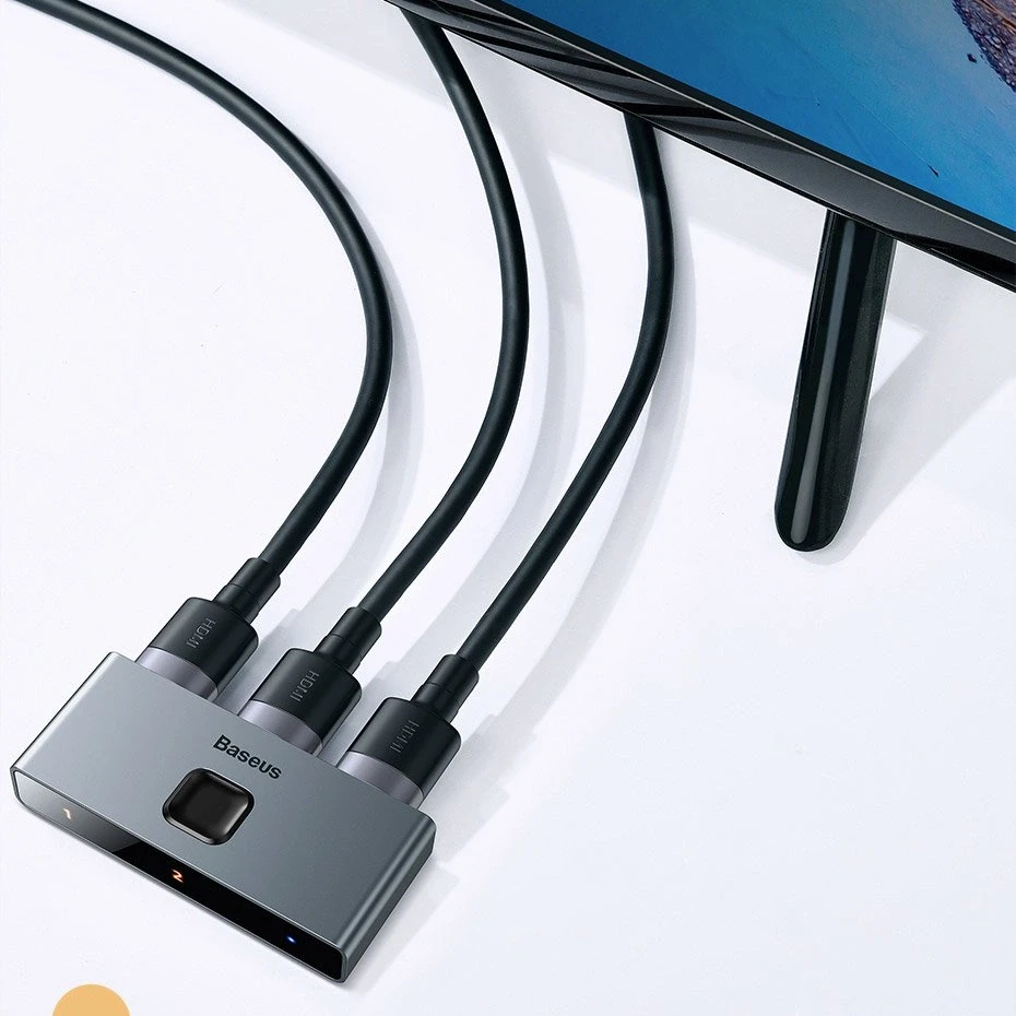 Baseus HDMI 4K dvikryptis perjungėjas (1->2 / 2->1)