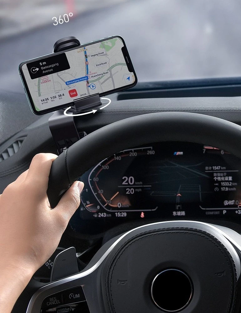 Automobilinis laikiklis Baseus Big Mouth Pro - Juodas
